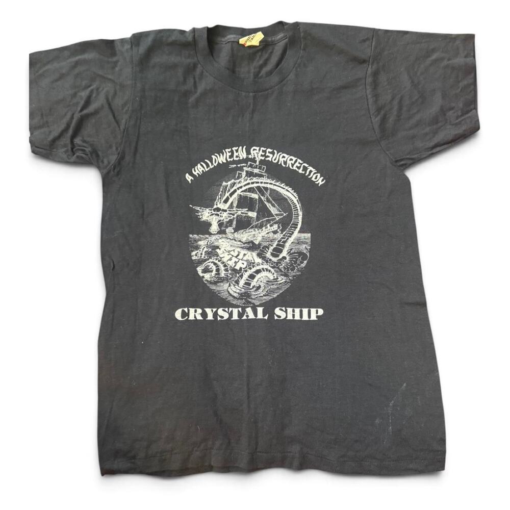 Vintage 1980s Halloween Resurrection Crystal Ship T-Shirt Screen Stars MediumUSA